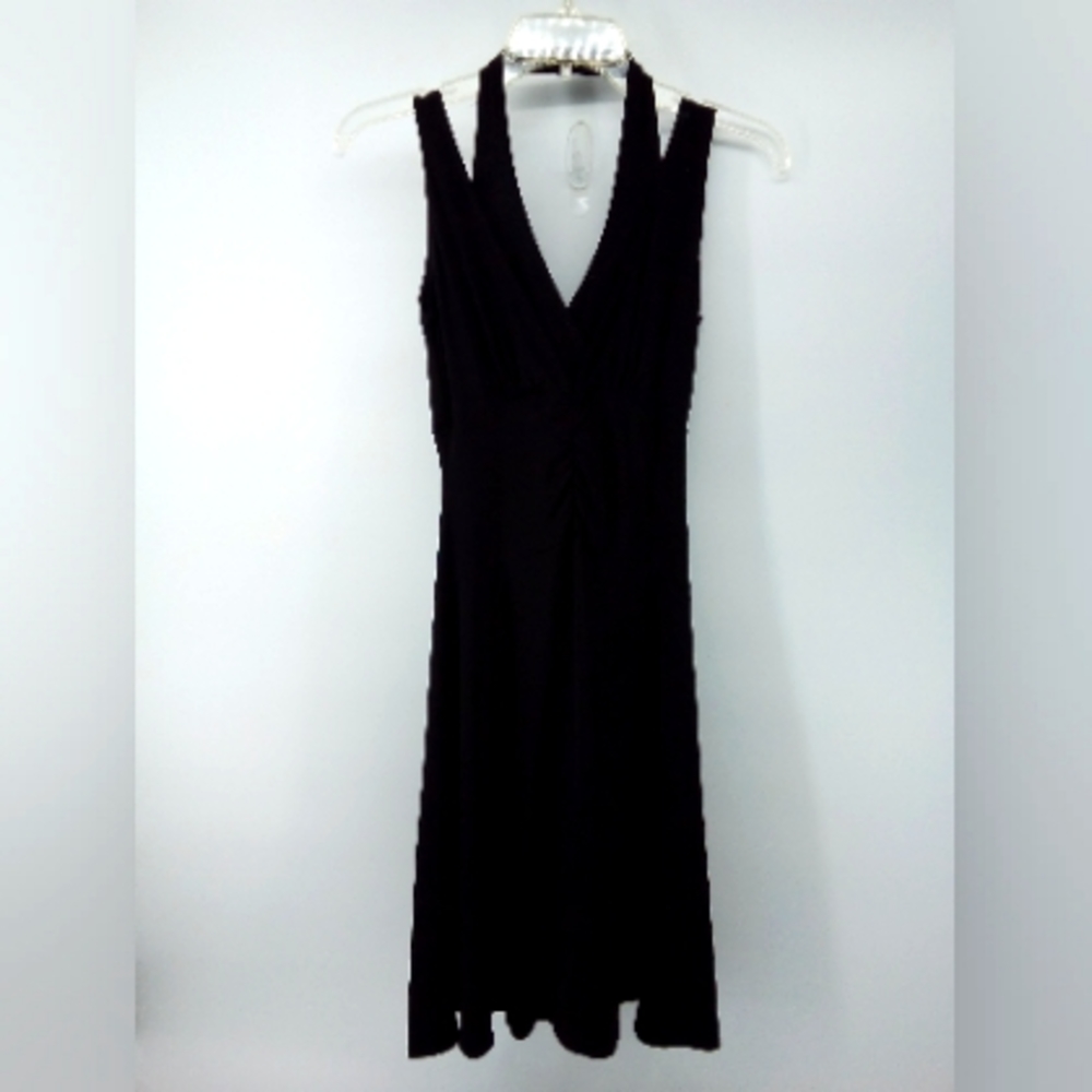 Vintage Halter Black Dress Minimalist Early 2000's 2000s S Simple